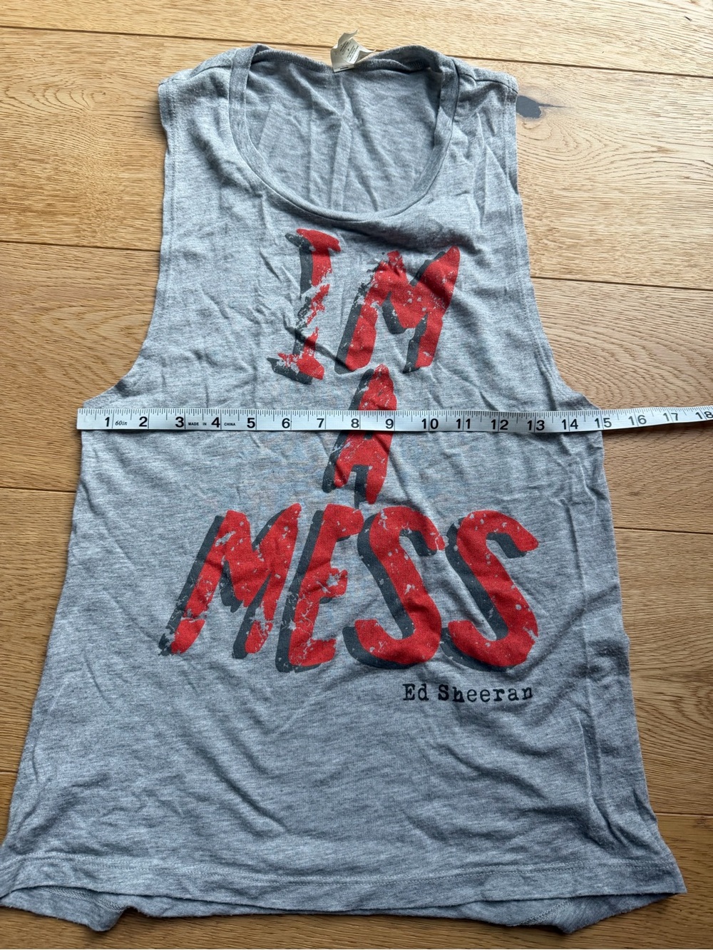 Ed Sheeran “I’m A Mess” Graphic Muscle Tank Top - S - Picture 8 of 9
